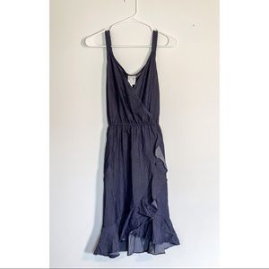Dark Blue Ruffled Mini Dress